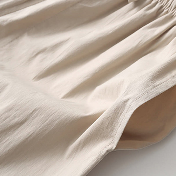 Buddha Stones Tang Froschknopf Dreiviertelärmel Hemd Weite Hose Baumwolle Leinen Herrenanzug - image 15