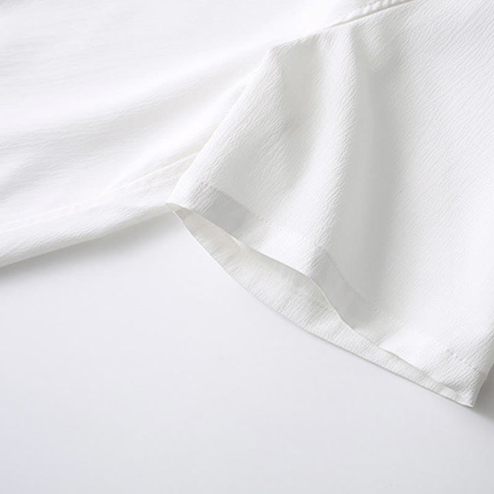 Buddha Stones Tang Frosch-Knopf Kurzarmhemd Weite Beinhose Herrenanzug - image 13