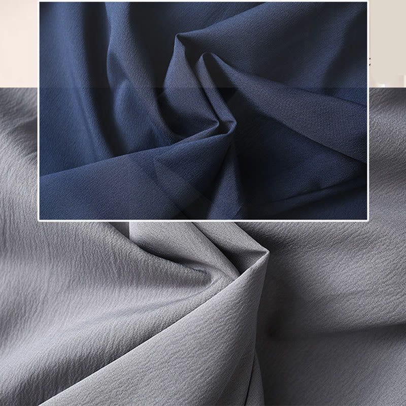 Buddha Stones Tang Frosch-Knopf Kurzarmhemd Weite Beinhose Herrenanzug - image 6