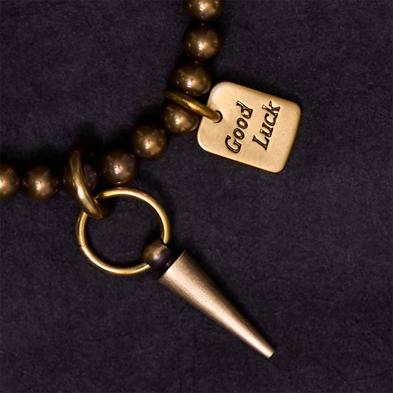 Buddha Stones, Vintage-Armband mit Kupfer-Messing-Perlen, Glücks-Balance - image 4