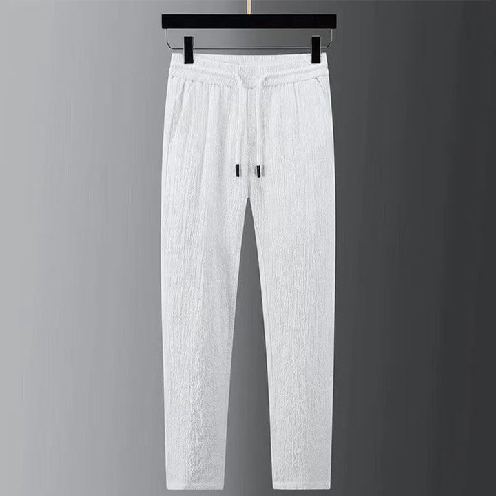 Buddha Stones Pure Color Langarmshirt Hosen Kleidung Herren Set - image 7