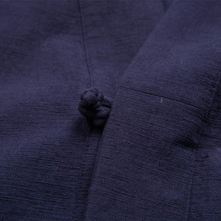 Buddha Stones Herren Kurzarmhemd mit Tasche, Reverskragen, Cardigan, Komfort, Baumwoll-Leinen-Hemd - image 9