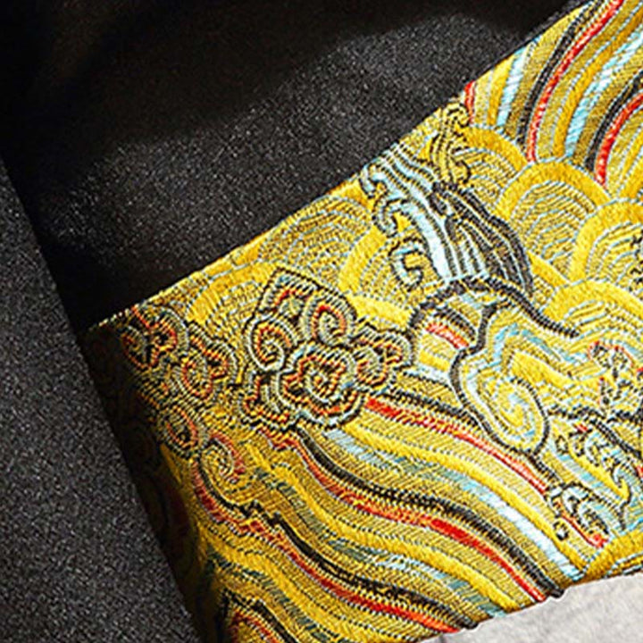Buddha Stones, Stickerei, Drache, Phönix, lässig, Frosch-Knopf, Baumwolle, Herrenjacke, Hemd, Kleidung - image 10