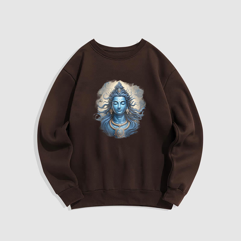 Buddha Stones OM NAMAH SHIVAYA Buddha Fleece gefüttertes Polyester-Sweatshirt