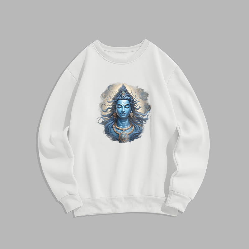 Buddha Stones OM NAMAH SHIVAYA Buddha Fleece gefüttertes Polyester-Sweatshirt