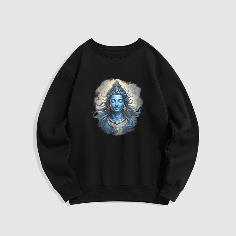 Buddha Stones OM NAMAH SHIVAYA Buddha Fleece gefüttertes Polyester-Sweatshirt