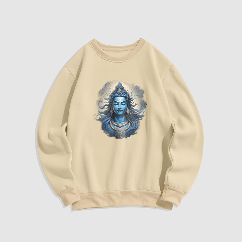 Buddha Stones OM NAMAH SHIVAYA Buddha Fleece gefüttertes Polyester-Sweatshirt