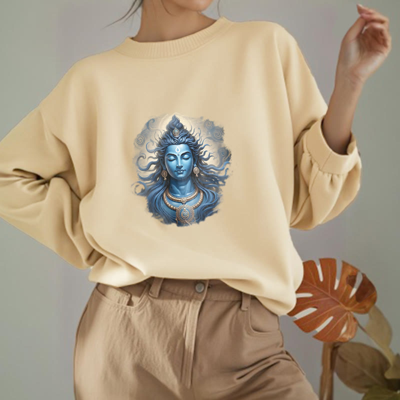 Buddha Stones OM NAMAH SHIVAYA Buddha Fleece gefüttertes Polyester-Sweatshirt