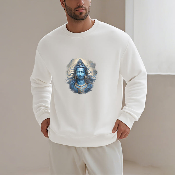 Buddha Stones OM NAMAH SHIVAYA Buddha Fleece gefüttertes Polyester-Sweatshirt