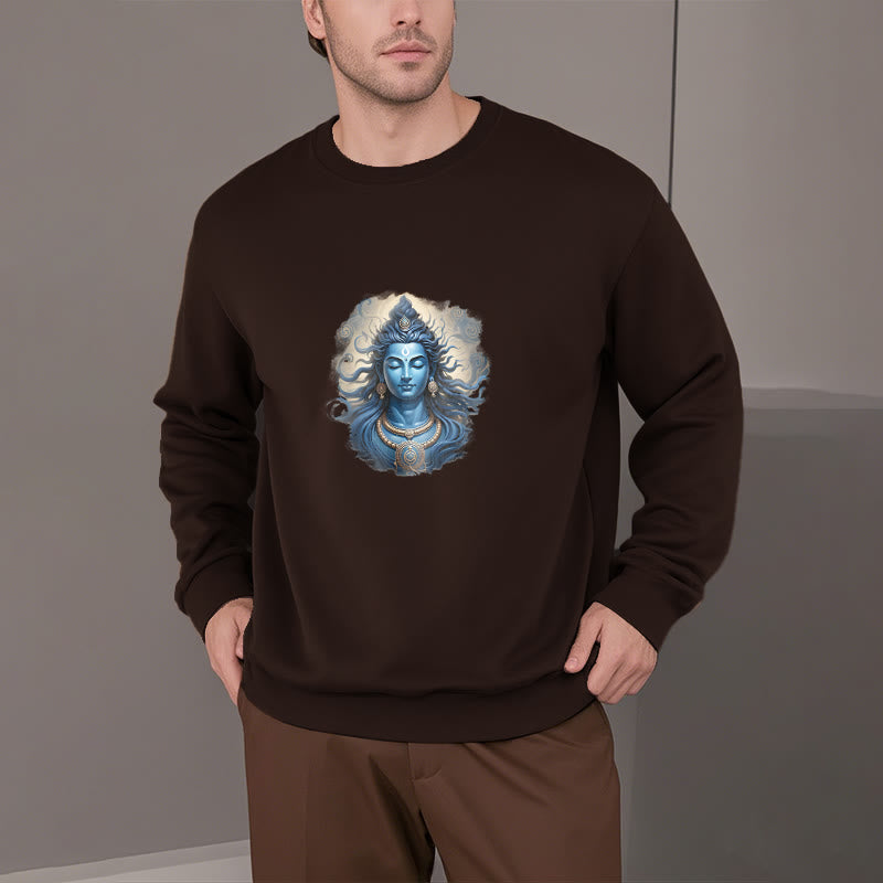 Buddha Stones OM NAMAH SHIVAYA Buddha Fleece gefüttertes Polyester-Sweatshirt