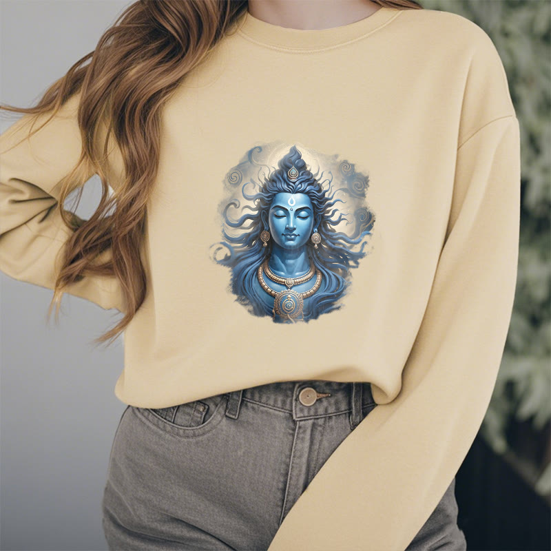 Buddha Stones OM NAMAH SHIVAYA Buddha Fleece gefüttertes Polyester-Sweatshirt