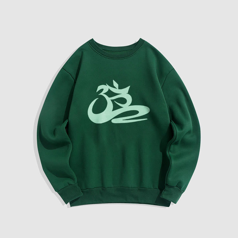 Sweatshirt aus Polyester mit Fleecefutter „Buddha Stones OM“