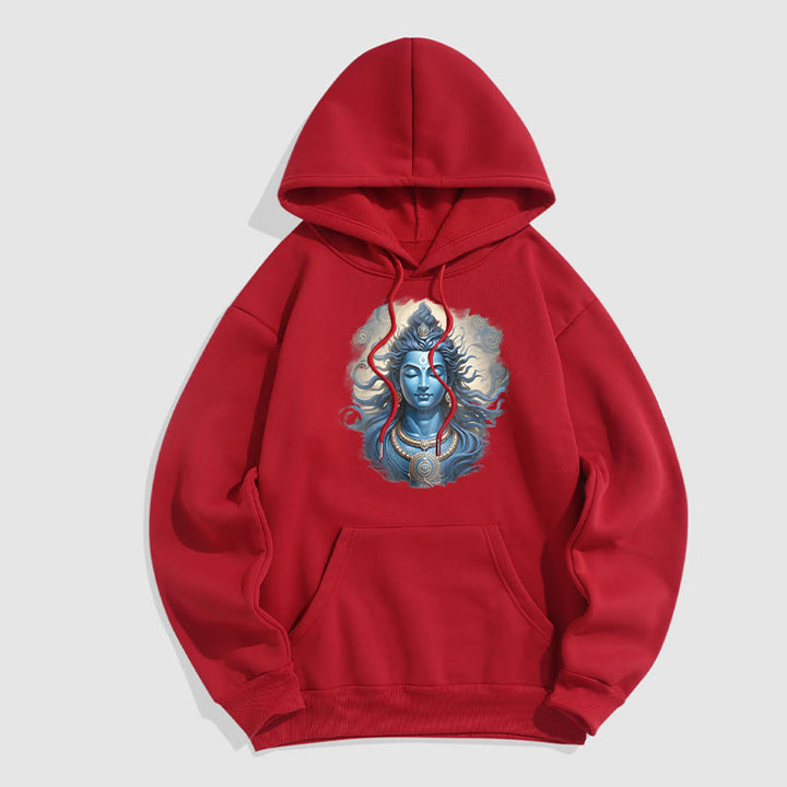 Buddha Stones OM NAMAH SHIVAYA Buddha Fleece gefütterter Polyester-Hoodie