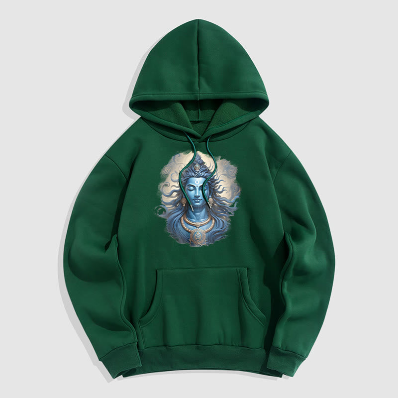 Buddha Stones OM NAMAH SHIVAYA Buddha Fleece gefütterter Polyester-Hoodie