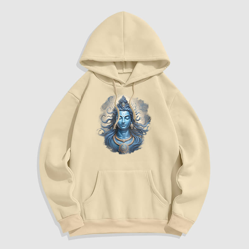 Buddha Stones OM NAMAH SHIVAYA Buddha Fleece gefütterter Polyester-Hoodie