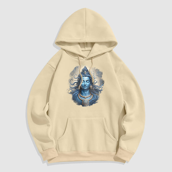 Buddha Stones OM NAMAH SHIVAYA Buddha Fleece gefütterter Polyester-Hoodie