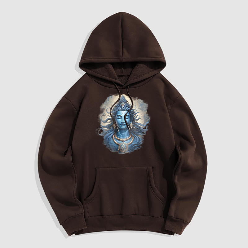 Buddha Stones OM NAMAH SHIVAYA Buddha Fleece gefütterter Polyester-Hoodie