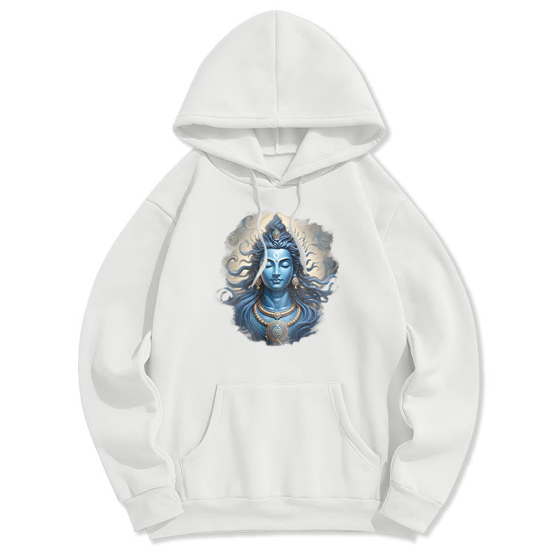 Buddha Stones OM NAMAH SHIVAYA Buddha Fleece gefütterter Polyester-Hoodie