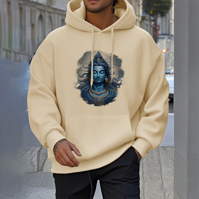 Buddha Stones OM NAMAH SHIVAYA Buddha Fleece gefütterter Polyester-Hoodie