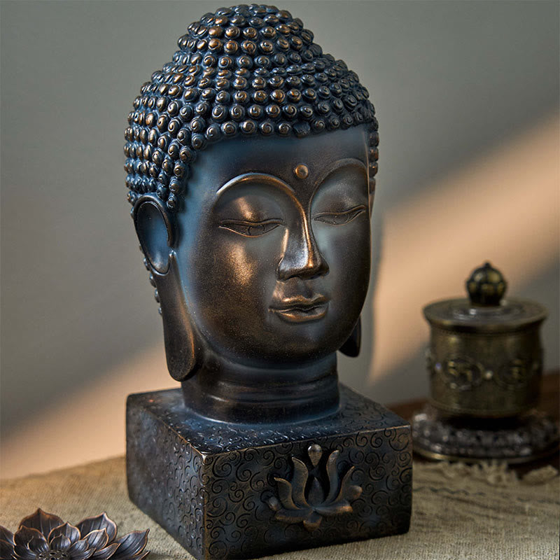 Buddha Stones, tibetische Buddha-Segen, Meditationsdekoration - Buddha (10 x 10 x 24 cm) - image 0