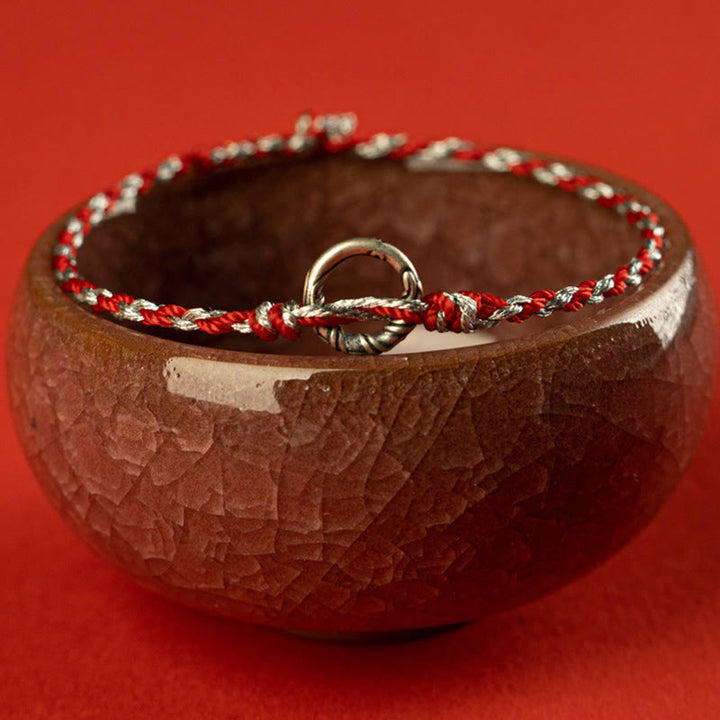 Buddha Stones 925 Sterling Silber Peace Schnalle Glücksarmband - image 2