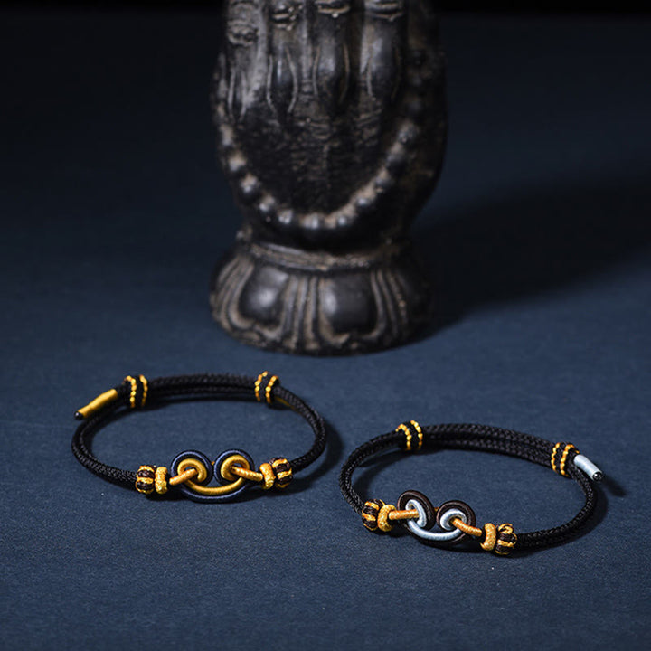 Buddha Stones, Wukong-Knoten, Affenkönig, vertreibt böse Geister, geflochtenes Armband