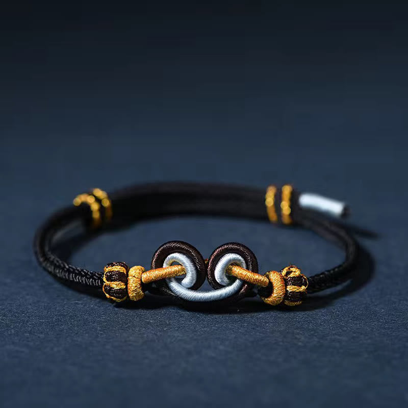 Buddha Stones, Wukong-Knoten, Affenkönig, vertreibt böse Geister, geflochtenes Armband