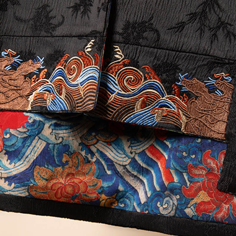 Buddha Stones Vintage Stickerei Blume Wolke Muster Weste - image 7