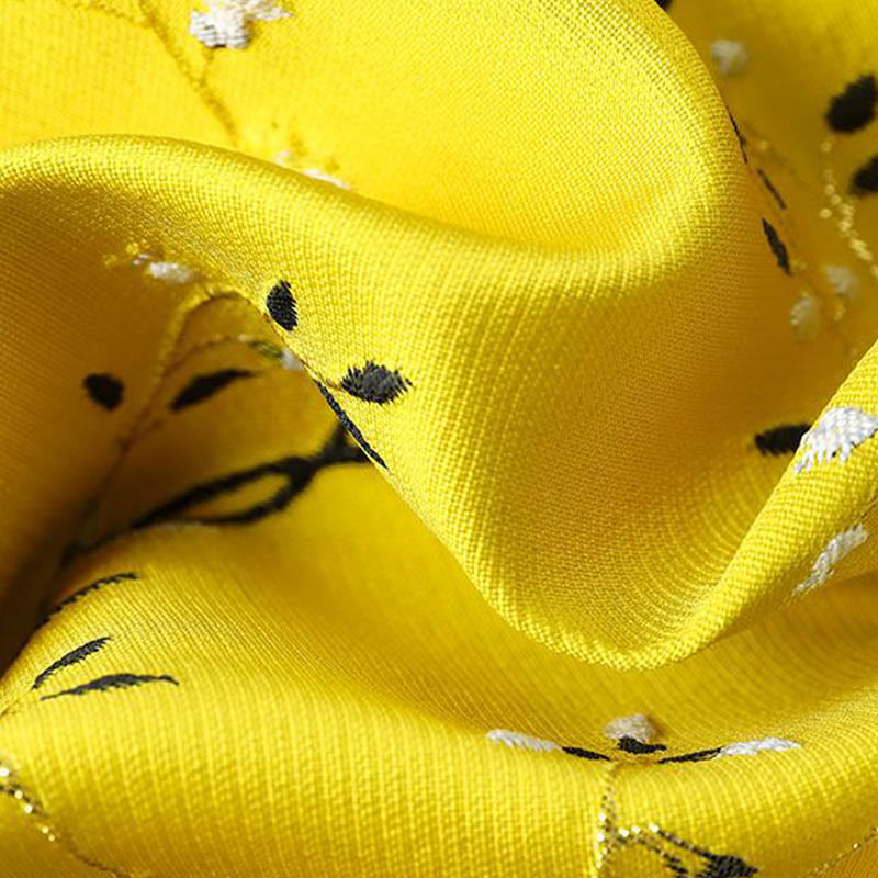 Buddha Stones ​​Vintage Stickerei Kran Pflanzen Muster Knoten Knopf Weste - image 2