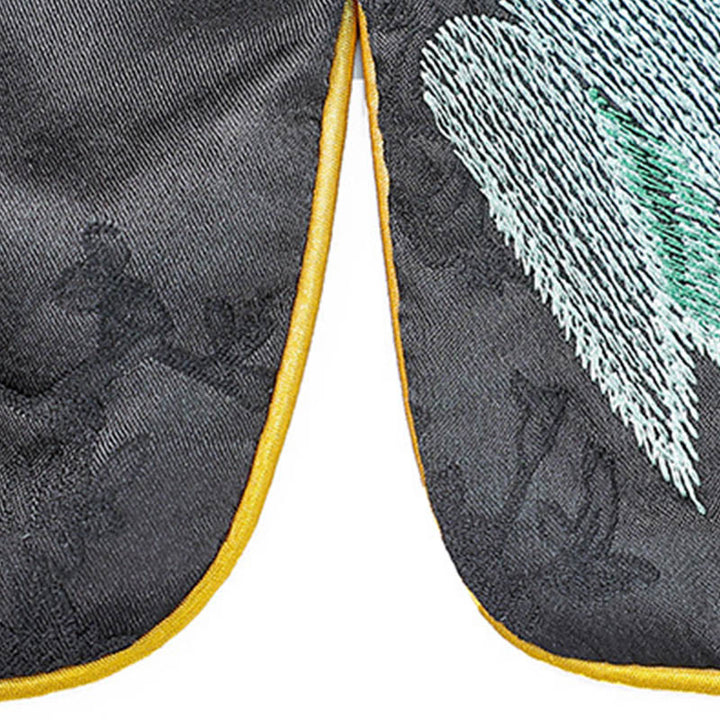 Buddha Stones Vintage Stickerei Pflaumenblütenmuster Doppelseitige Weste - image 8