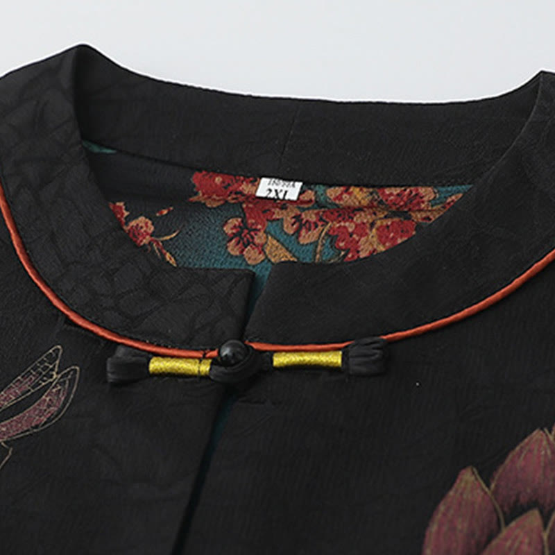 Buddha Stones und Vintage-Stickerei, Jacquardwebung, Blumenmuster - image 2