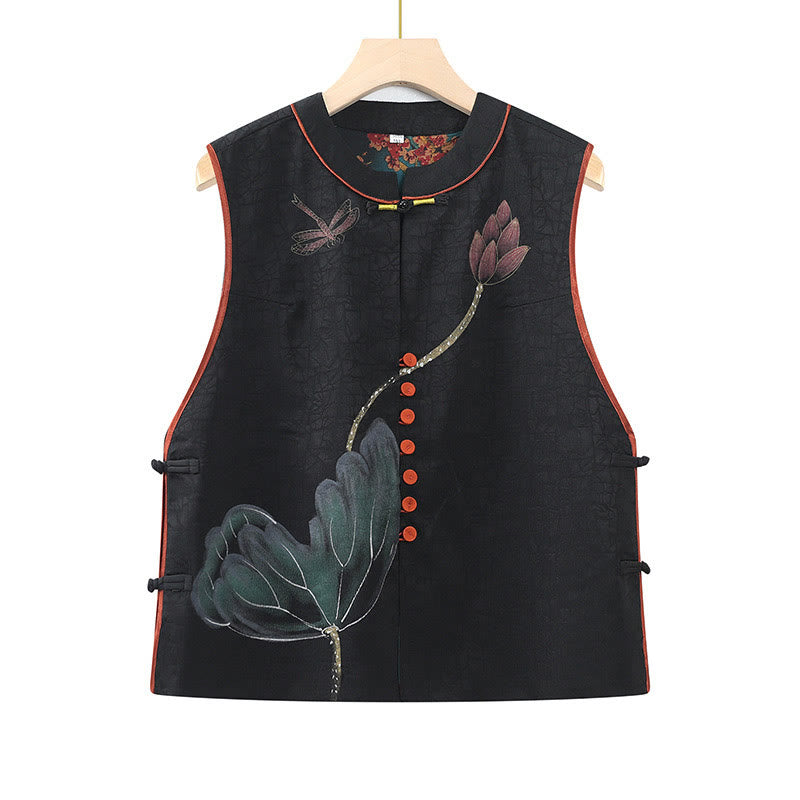 Buddha Stones und Vintage-Stickerei, Jacquardwebung, Blumenmuster - Schwarz - US16， UK/AU20，EU48 (5XL) - image 1