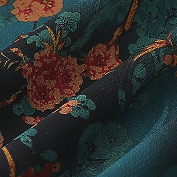 Buddha Stones und Vintage-Stickerei, Jacquardwebung, Blumenmuster - image 9