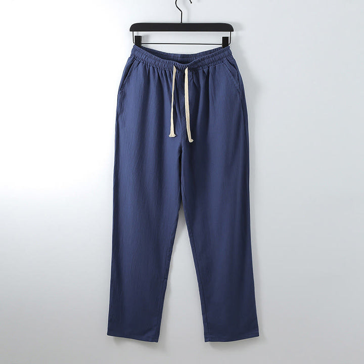 Buddha Stones Kreuzkragen Baumwolle Tang Anzug Hanfu Top Hose Kleidung Herren Set - image 15