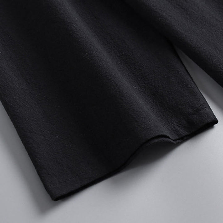 Buddha Stones Kreuzkragen Baumwolle Tang Anzug Hanfu Top Hose Kleidung Herren Set - image 7