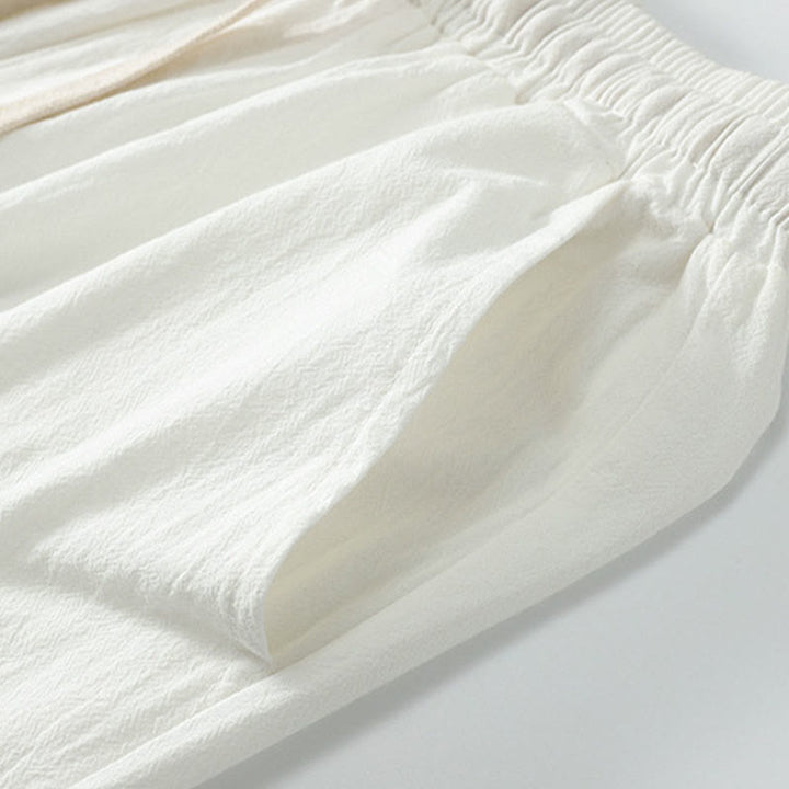 Buddha Stones Kreuzkragen Baumwolle Tang Anzug Hanfu Top Hose Kleidung Herren Set - image 21