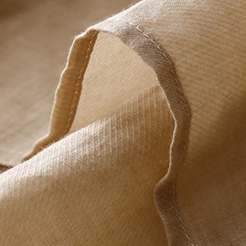 Buddha Stones Rundhals Casual Bluse Stickerei Langarmshirt Baumwolle Leinen Top Damen Shirts - image 13