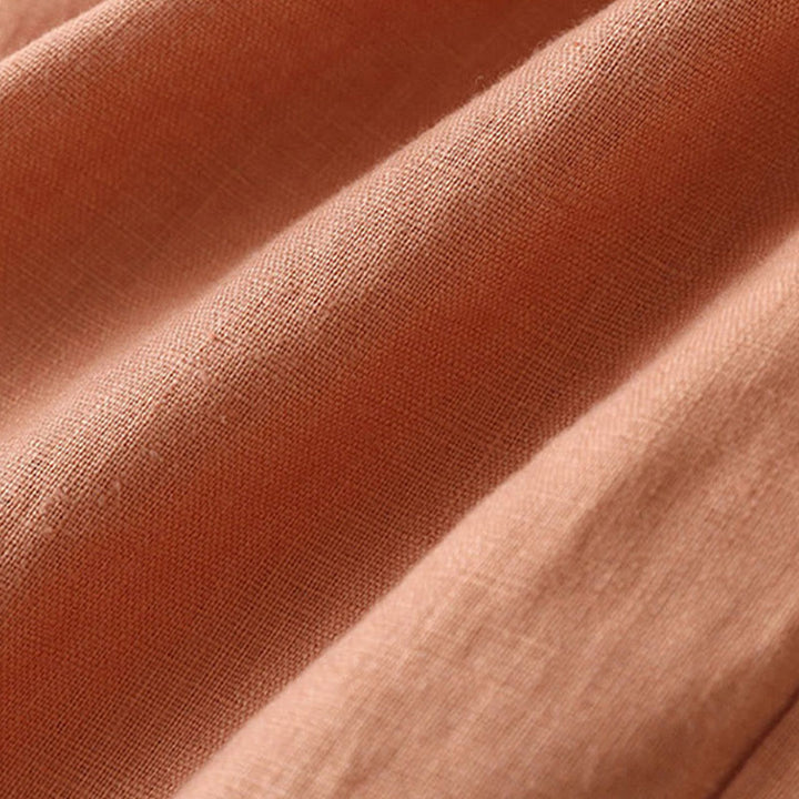 Buddha Stones – Lässige Hose mit hoher Taille, Schnürung und weitem Bein und Taschen - image 4