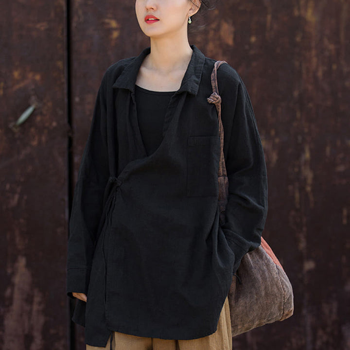 Buddha Stones Meditieren Ramie Baumwolle Kleidung - Schwarz - US4-12, UK/AU8-16, EU36-44 (F) - image 16