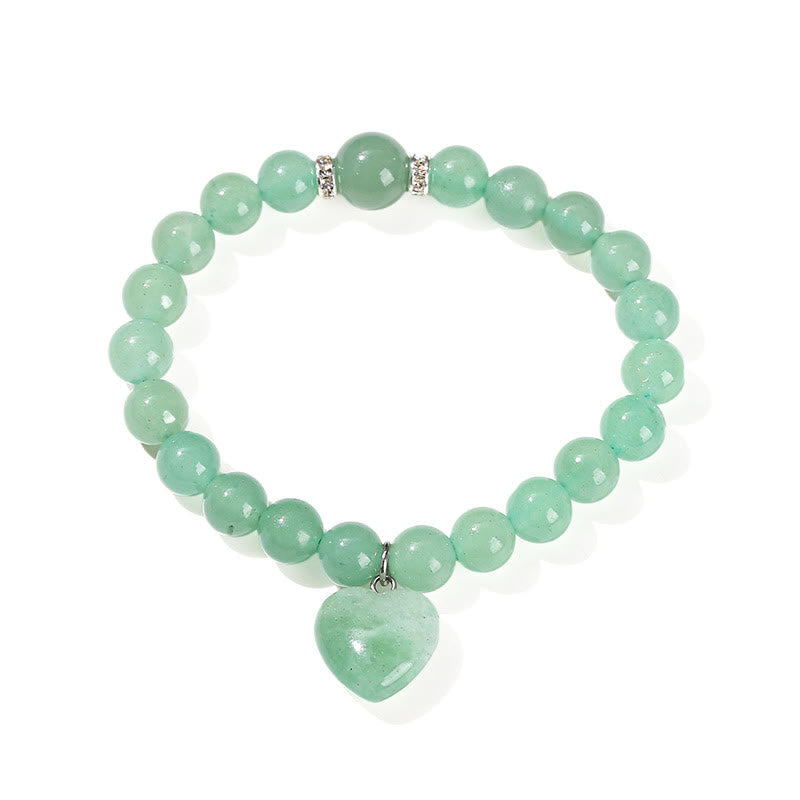 Buddha Stones, verschiedene Kristalle, grüner Aventurin, Liebesherz-Balance-Armband - image 13
