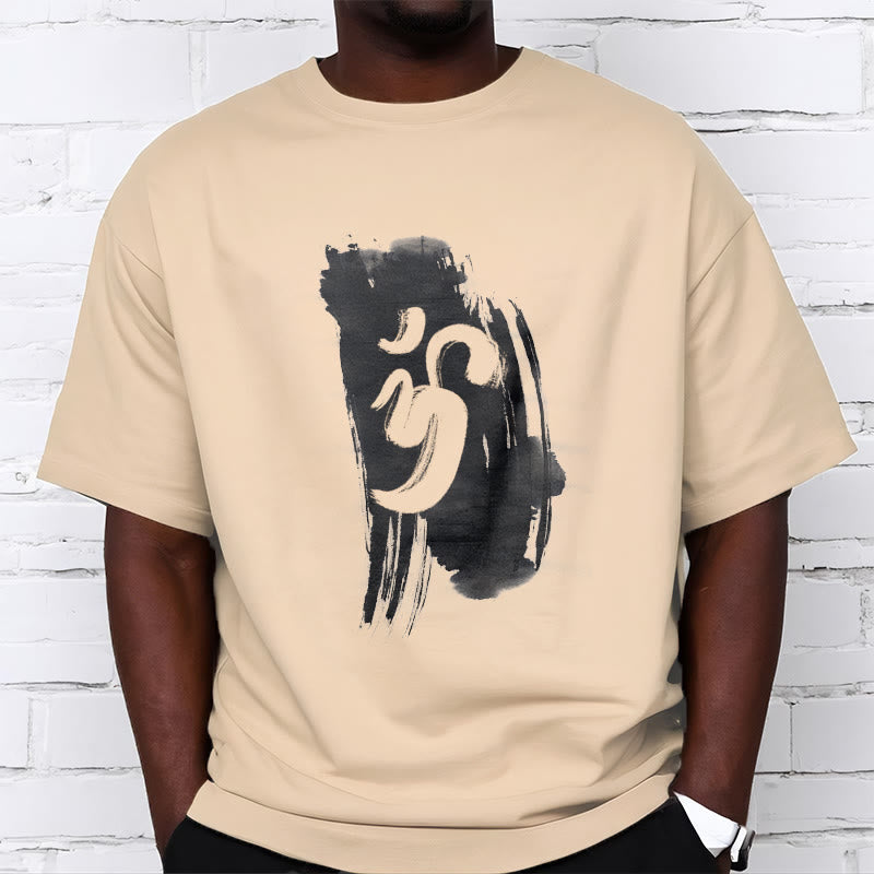 Buddha Stones ​​OM Tinte Hintergrund Baumwolle T-shirt - image 14