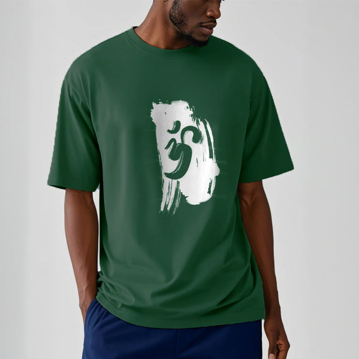 Buddha Stones ​​OM Tinte Hintergrund Baumwolle T-shirt - image 10