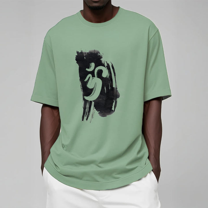 Buddha Stones ​​OM Tinte Hintergrund Baumwolle T-shirt - image 20