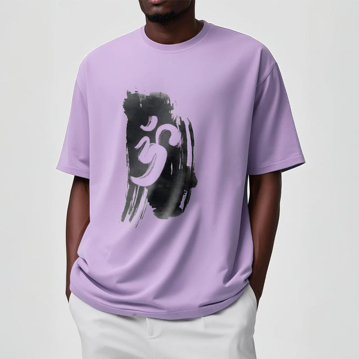 Buddha Stones ​​OM Tinte Hintergrund Baumwolle T-shirt - image 15