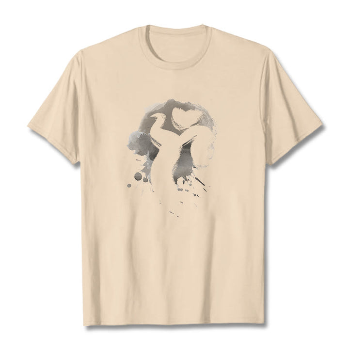 Buddha Stones OM Schwan Baumwolle T-Shirt - Bisque - 2XL - image 13