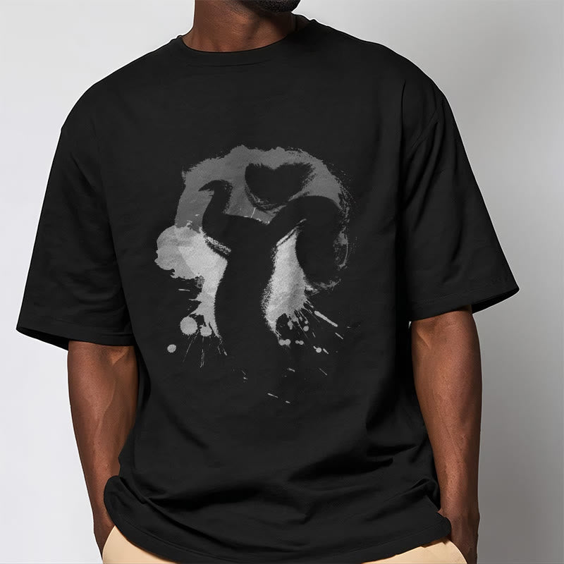 Buddha Stones OM Schwan Baumwolle T-Shirt - image 3