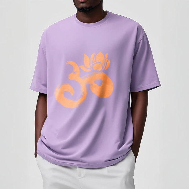 Buddha Stones ​​OM Lotus Blume Baumwolle T-shirt - image 18