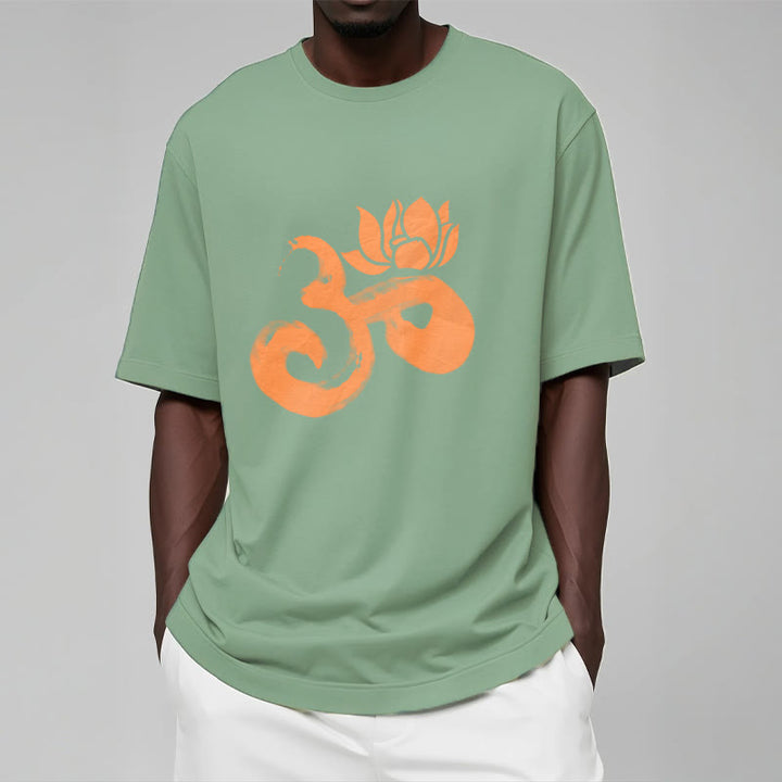 Buddha Stones ​​OM Lotus Blume Baumwolle T-shirt - image 16