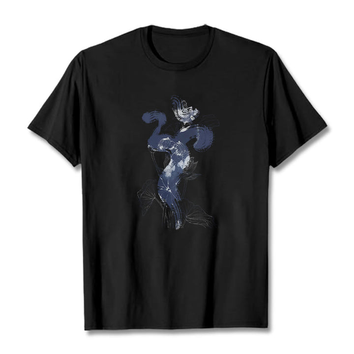 Buddha Stones ​​OM Lotus Blume Hintergrund Baumwolle T-shirt - Schwarz - 2XL - image 5