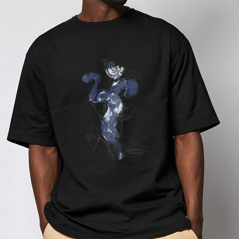 Buddha Stones ​​OM Lotus Blume Hintergrund Baumwolle T-shirt - image 8